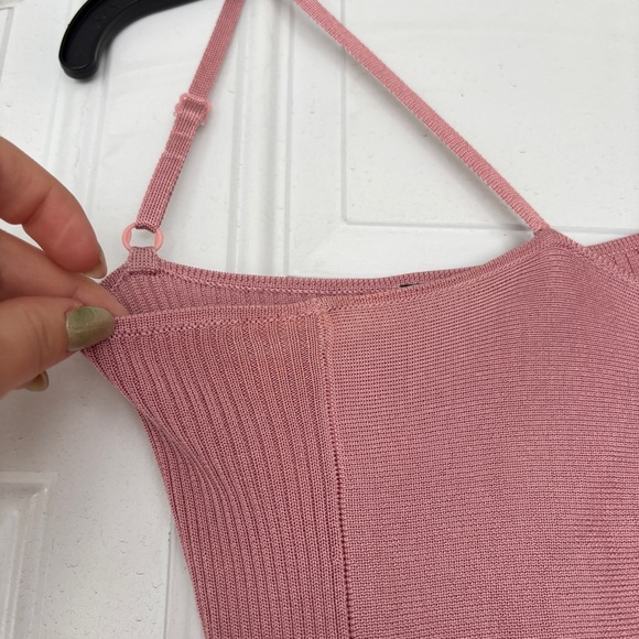 Y2K Bianca Nygard Pink V-Neck Shimmery Top Size S - Picture 5 of 10